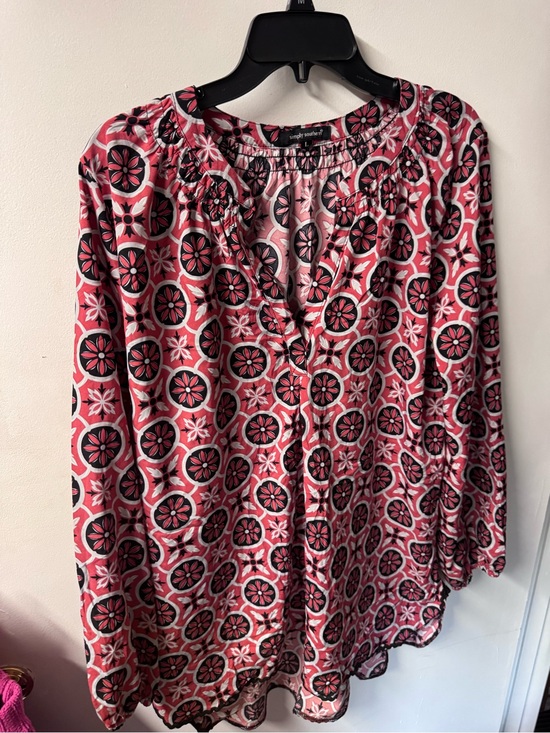 Simply Southern Tops - Simply Southern Pink & Black Printed Tunic Top